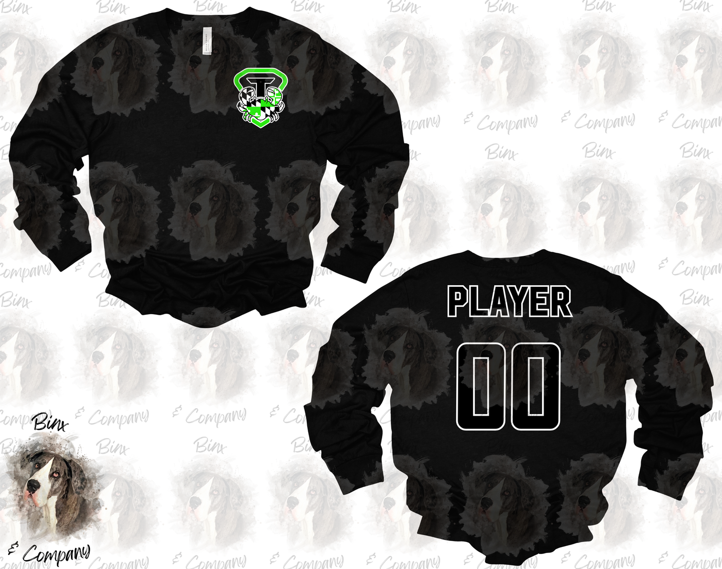 Long Sleeve Shirt • Design 1 Pocket Logo