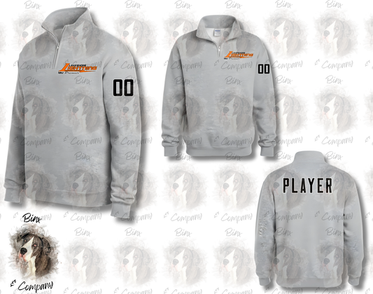 1/4 Zip Sweatshirt • Design 2