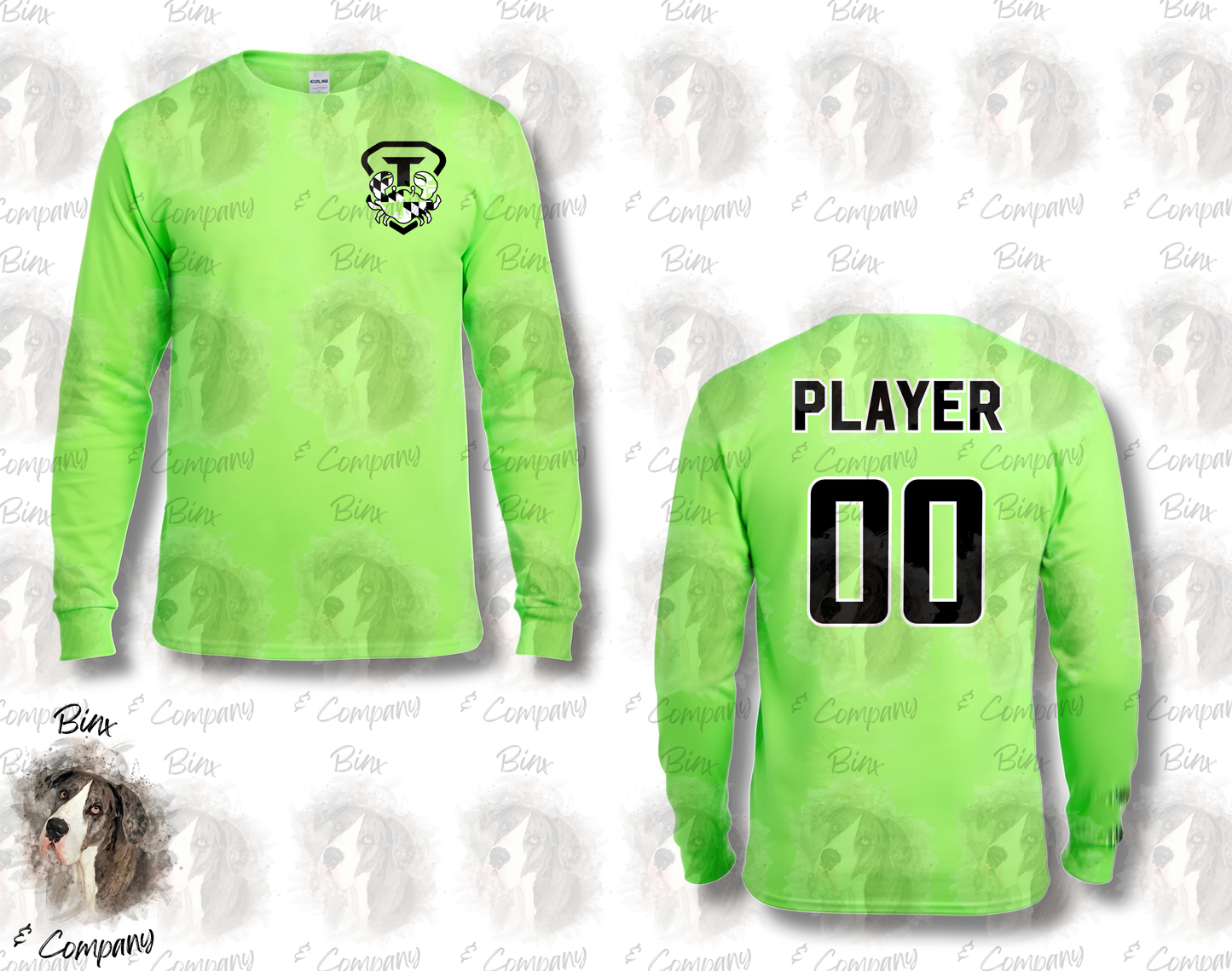 Long Sleeve Shirt • Design 1 Pocket Logo