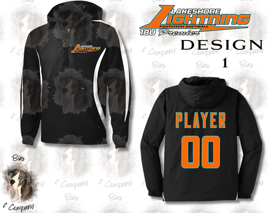 1/2 Zip Hooded Jacket