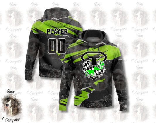 Performance Torn Paper Hoodie • Design 1