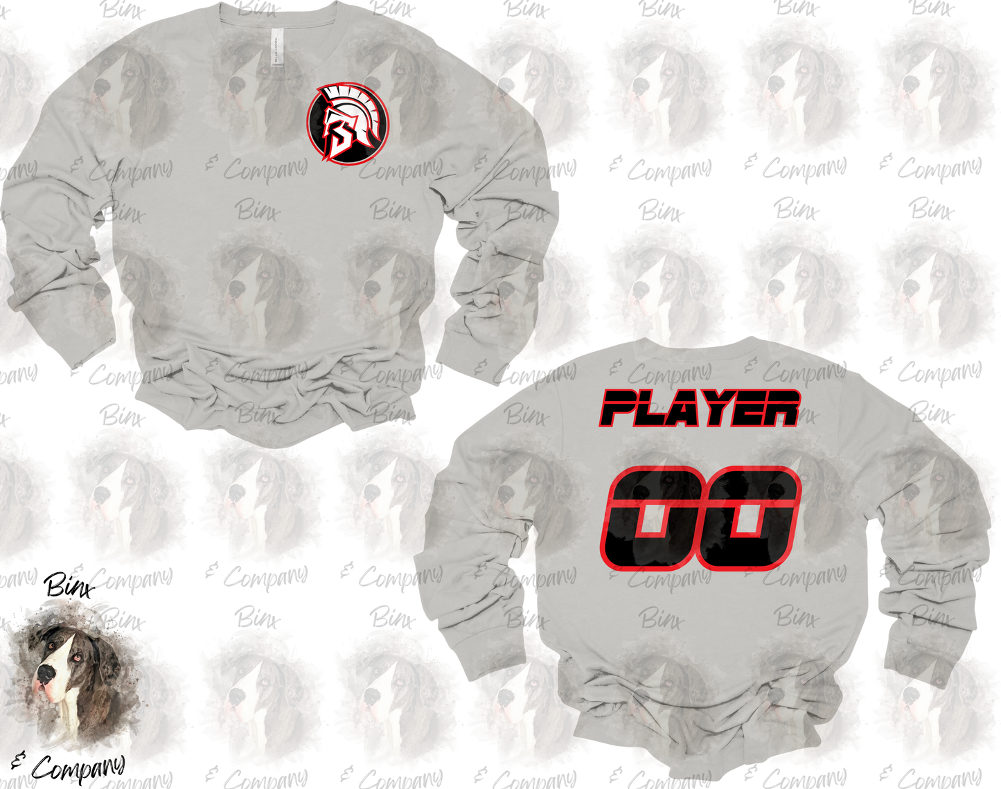 Long Sleeve Shirt • Design 2 Pocket Logo