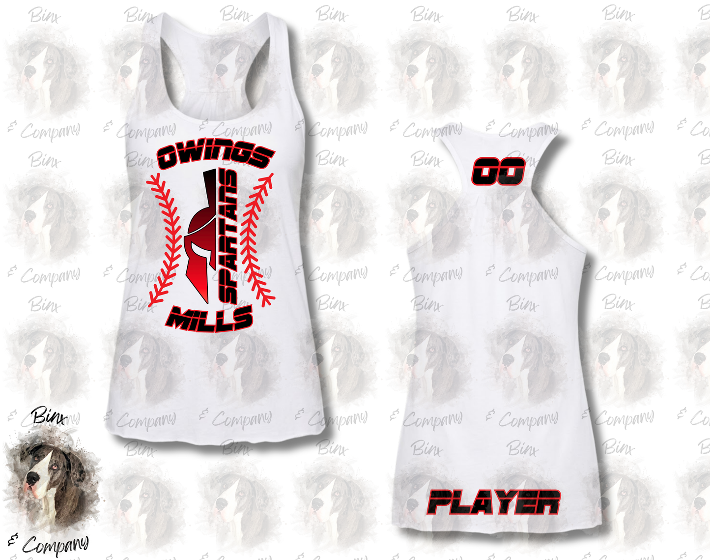 Flowy Racerback Tank • Design 1