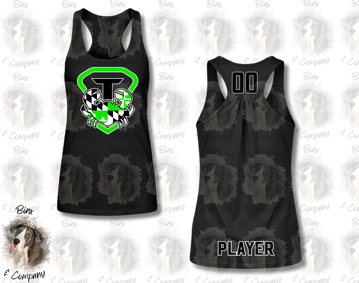 Flowy Racerback Tank • Design 1