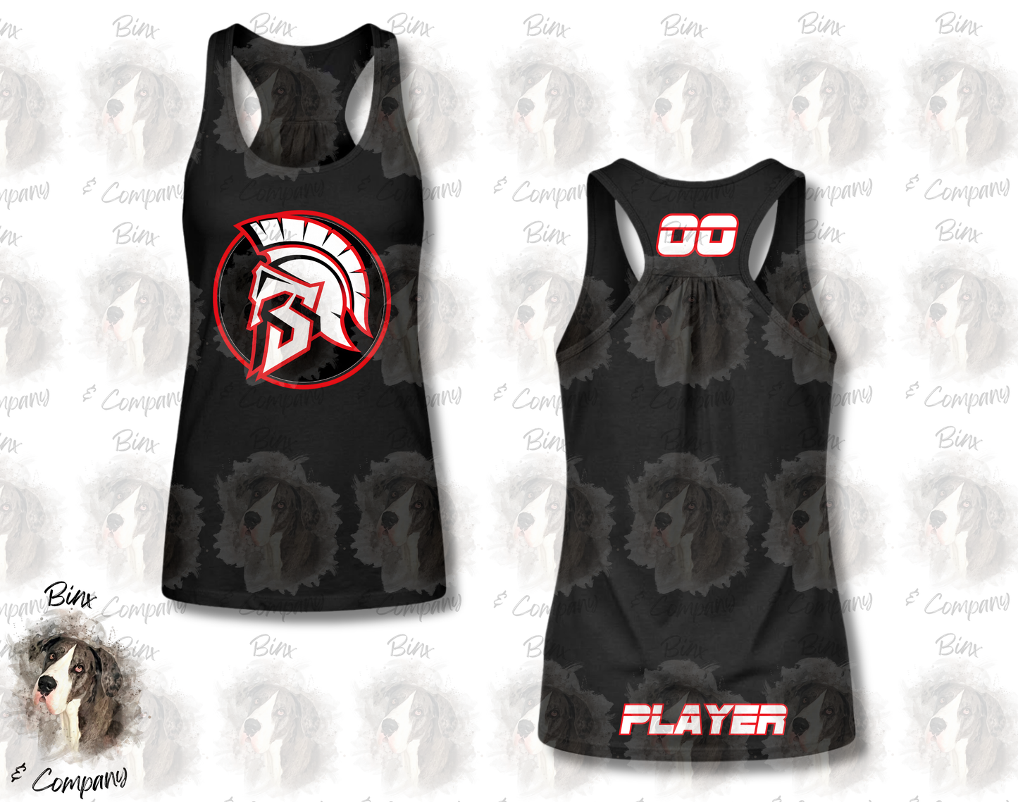 Flowy Racerback Tank • Design 2