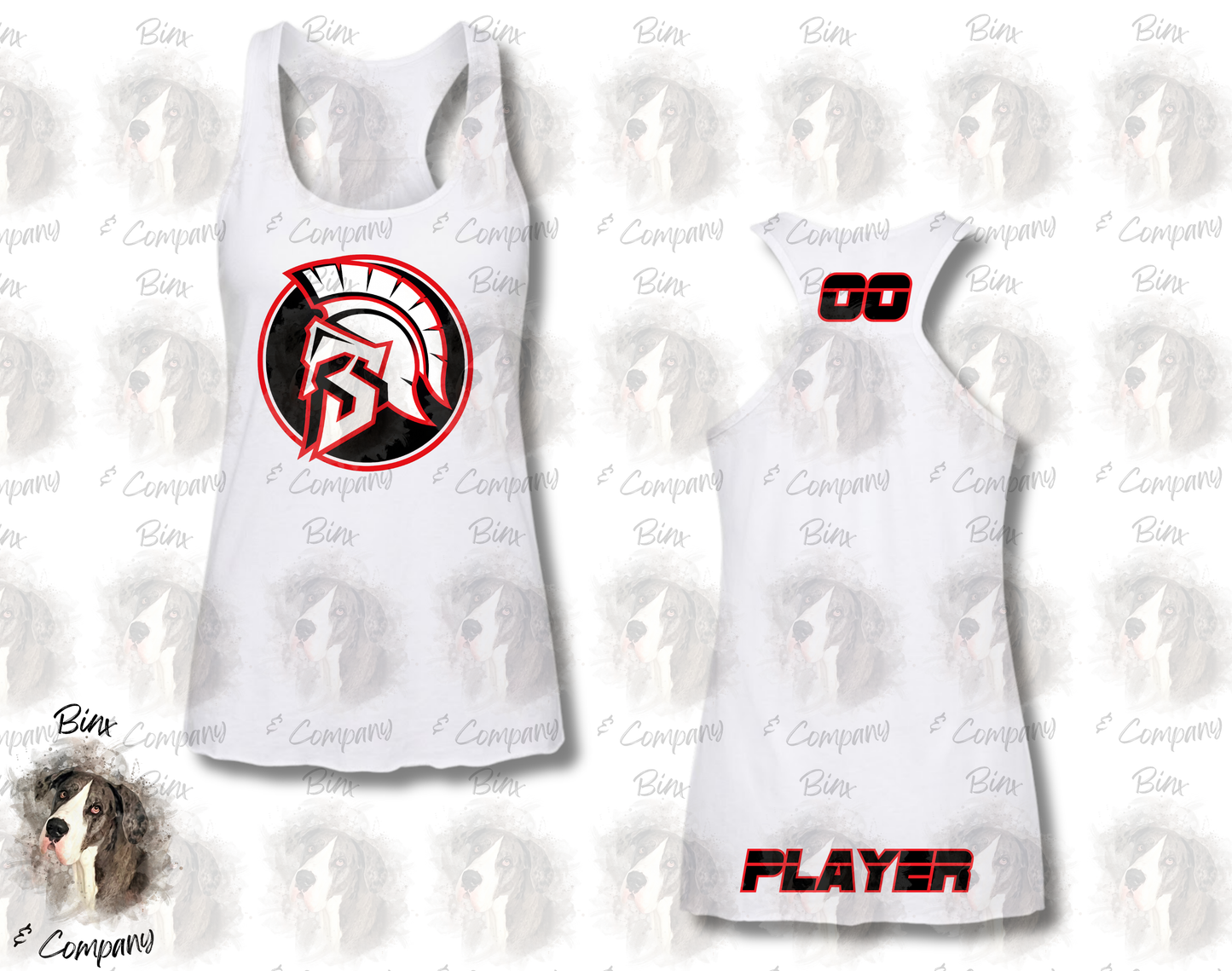 Flowy Racerback Tank • Design 2