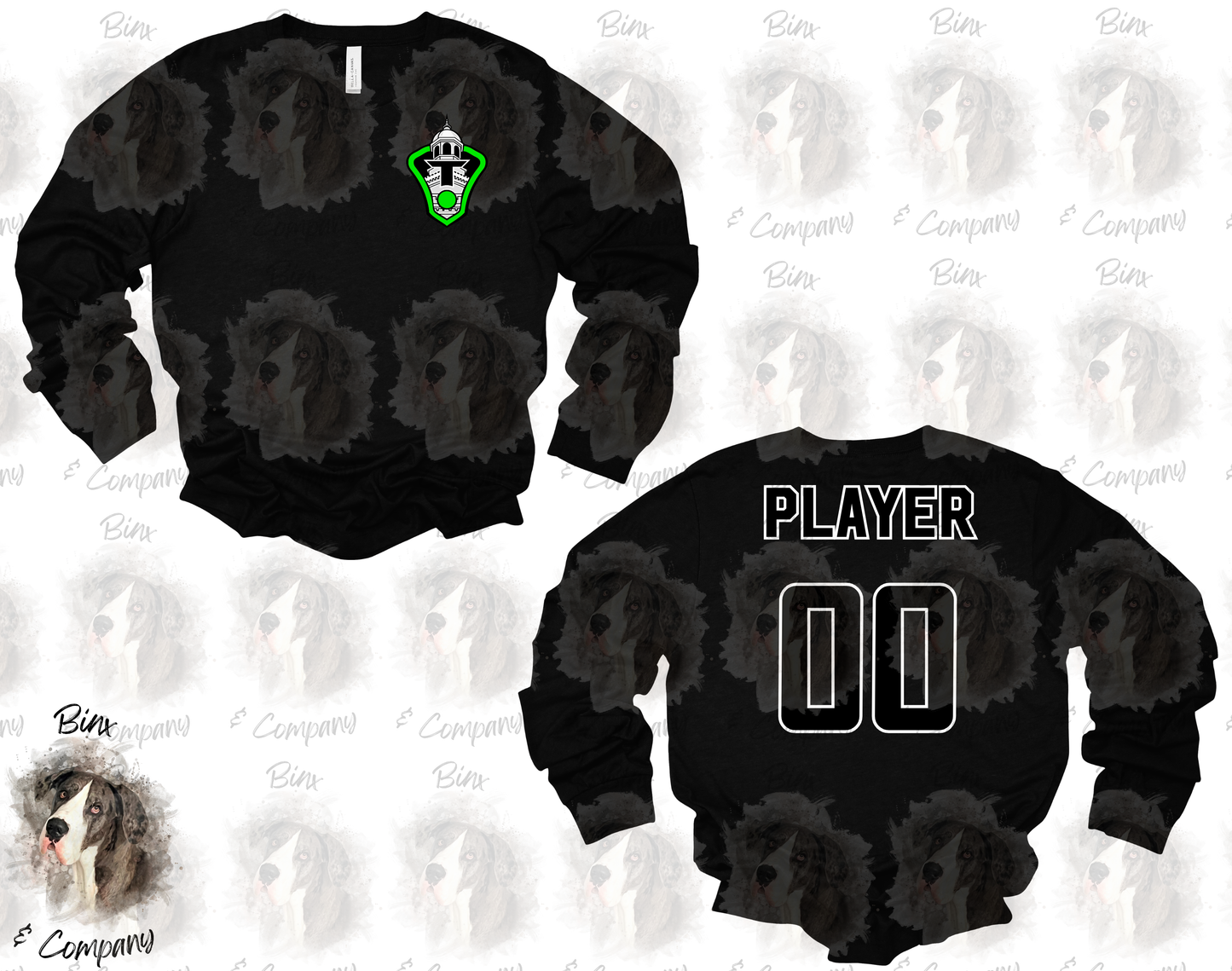 Long Sleeve Shirt • Design 1 Pocket Logo