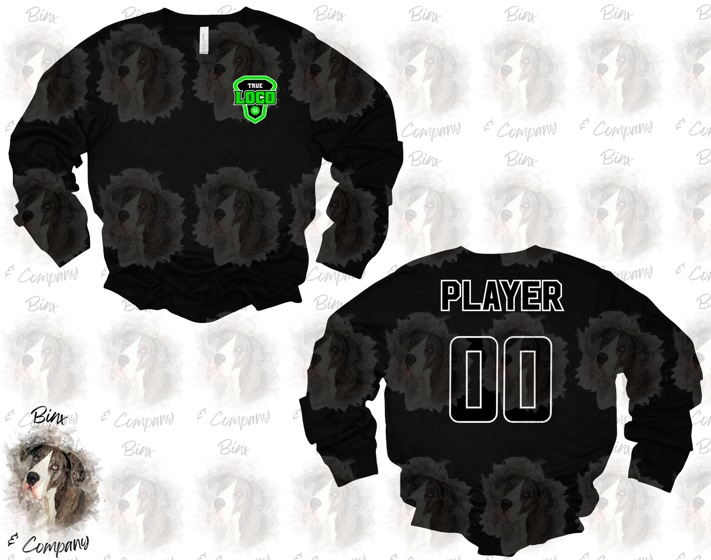 Long Sleeve Shirt • Design 2 Pocket Logo