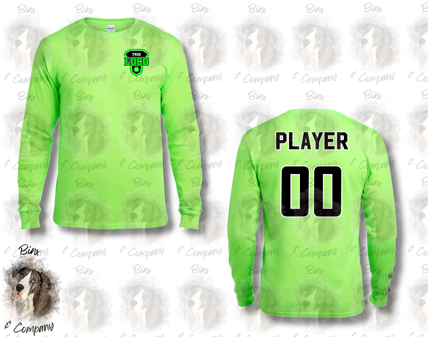 Long Sleeve Shirt • Design 2 Pocket Logo