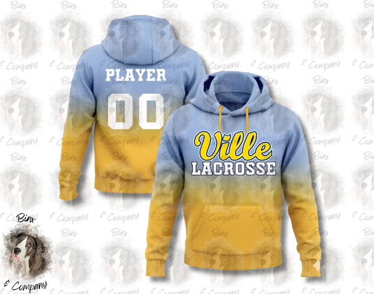 Blue Gold Ombre • Design 1